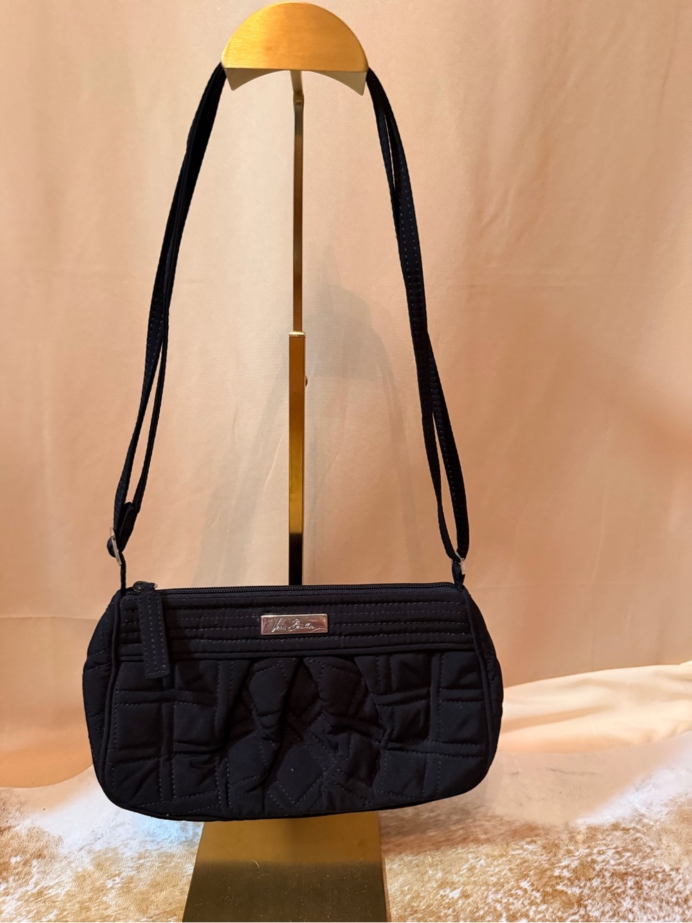 Vera Bradley Black Quilted Shoulder Bag